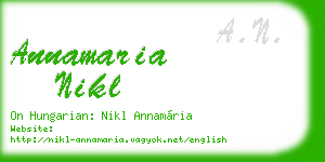annamaria nikl business card
